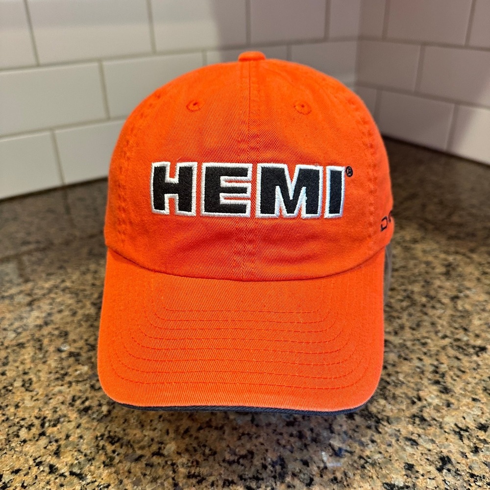 HEMI Dodge H3 Sportgear Hat Strap Back Orange Hemi Head Hat